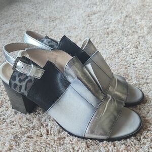 Unity in Diversity Silver and Black Heels